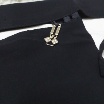 Saudi Niqab - Black with Fancy Buckle
