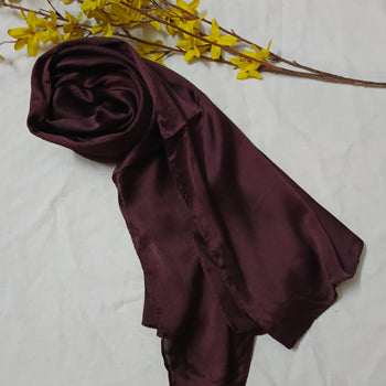 Crinkle Silk Matte - Burgundy