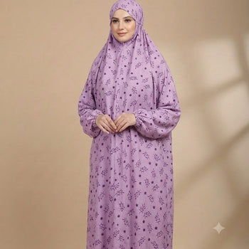 Namaz Chadar With Sleeves -  Purple