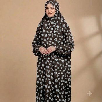Namaz Chadar With Sleeves - Dark Brown
