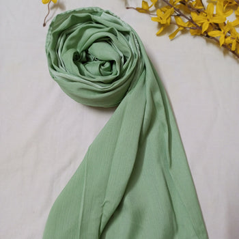 Crinkle Silk Matte - Caribbean Green