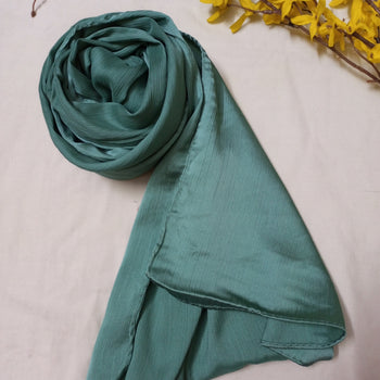 Crinkle Silk Matte - Turquoise