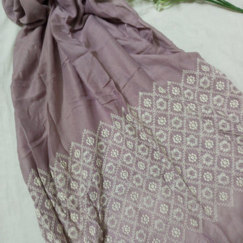 Embroidered Hijab - Mauve