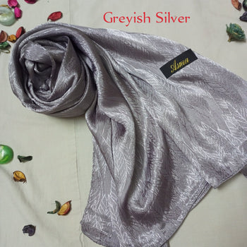 Self Silk - Greyish Silver