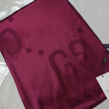 GUCCI Silk Stole – Maroon