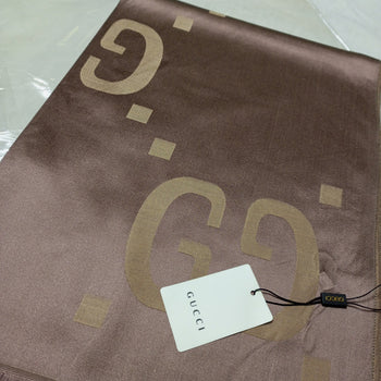 GUCCI Silk Stole – Brown