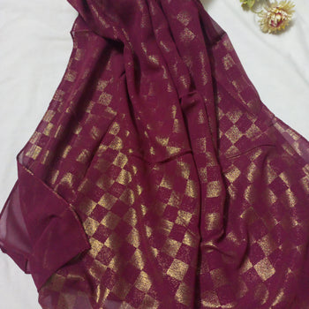 Shiny Georgette - Red