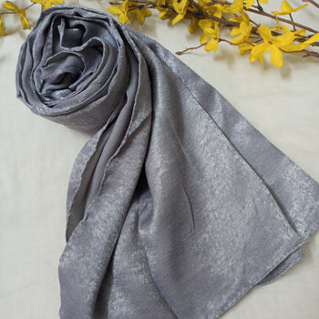 Velvet Silk - Greyish Silver