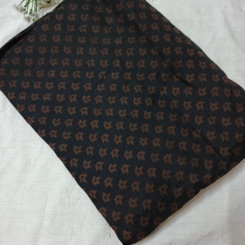 Kids Namaz Chadar With Sleeves (Age 6-14 years) - Brown Leaves