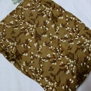 Namaz Chadar With Sleeves - Mustard Brown