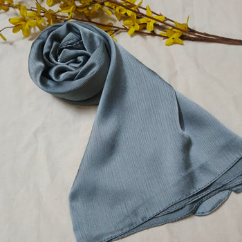 Crinkle Silk Matte - Denim