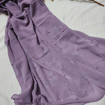 Fancy Georgette - Light Purple