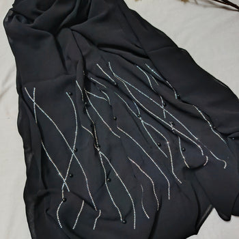Fancy Georgette - Black