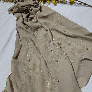 Fancy Georgette - Beige