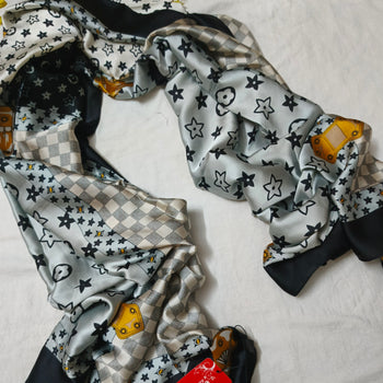 Printed Silk With Tags - 9