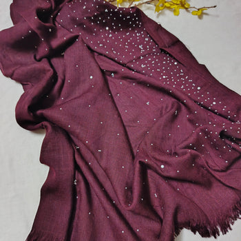 Fany Turkish Lawn - Maroon