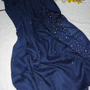Fany Turkish Lawn - Navy Blue