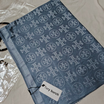 Tory Burch Stole – Greyish Silver