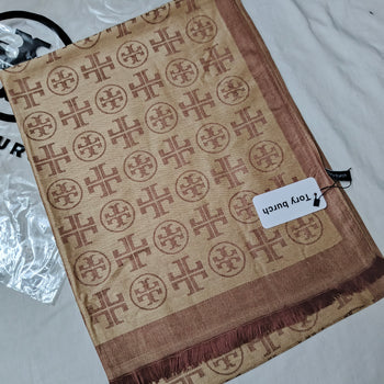 Tory Burch Stole – Beige Brown
