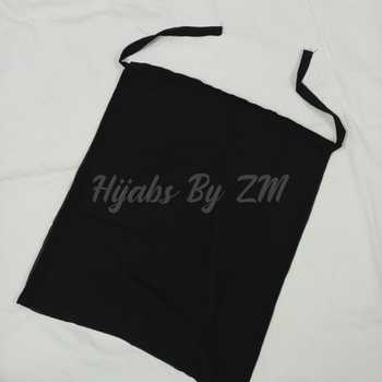 Tie-Back Niqab - Black