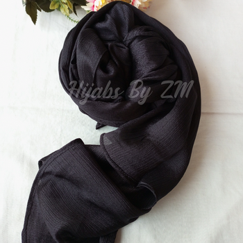 Crinkle Silk - Black