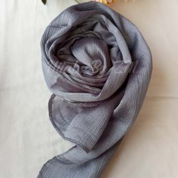 Crinkle Silk - Dark Grey