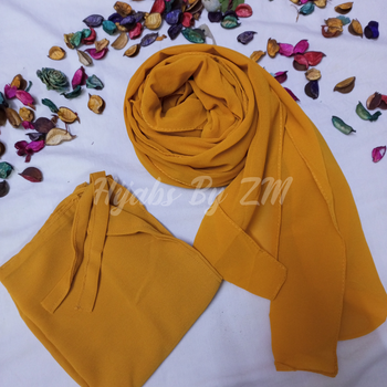 Hijab Niqab Set - Mustard