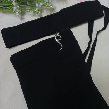 Saudi Niqab - Black with Fancy Buckle