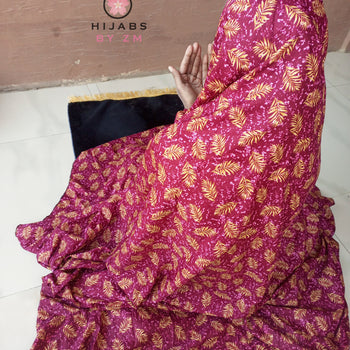 Namaz Chadar With Sleeves (Maroon)