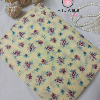 Namaz Chadar With Sleeves - Lemon Yellow