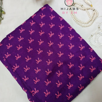 Namaz Chadar With Sleeves - Purple