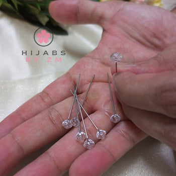 Crystal Pearl Pins (5 Pcs)