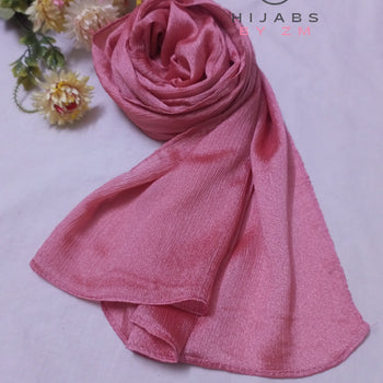 Crinkle Silk - Rose Pink