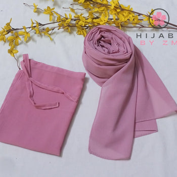 Hijab Niqab Set - Baby Pink