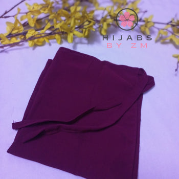 Tie-Back Niqab - Dark Maroon