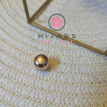 Circle Magnetic Pin - Metallic Rose Gold