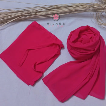 Hijab Niqab Set - Hot Pink