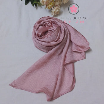 Crinkle Silk - Tea Pink