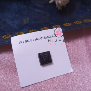 Textured Square Magnetic Pin - Black