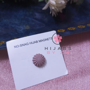 Flower Style Magnetic Pin - Mauve