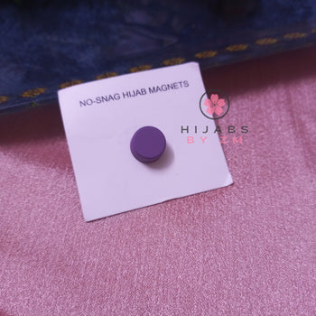 Round Magnetic Pin - Purple