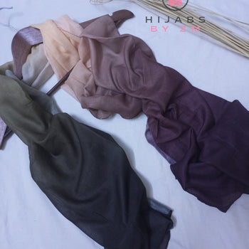 Three Shaded Lawn Hijab - 2