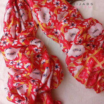 Printed Silk Stole - 7