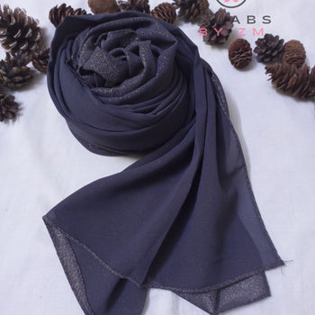 Shimmery Georgette - Dark Grey