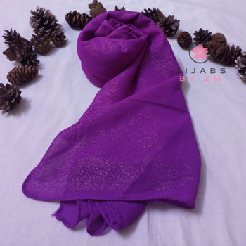 Shimmery Georgette - Violet