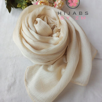 Crinkle Silk - Cream