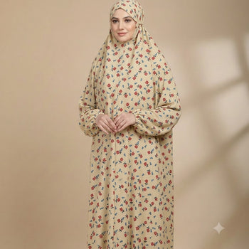 Namaz Chadar With Sleeves -  Beige