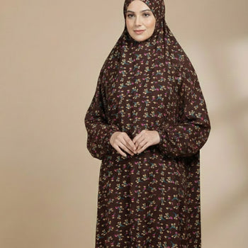 Namaz Chadar With Sleeves - Brown