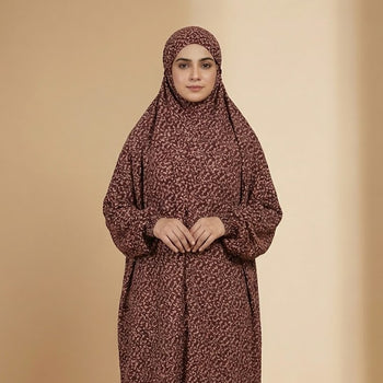 Namaz Chadar With Sleeves - Maroon