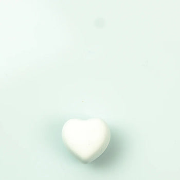 Heart Magnetic Pin -  White